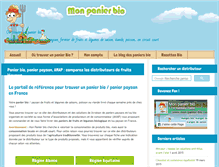 Tablet Screenshot of mon-panier-bio.com